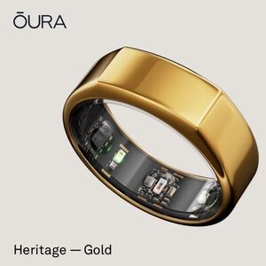 Oura Ring Gen3 Heritage Gold Size 8 Excellent Conditon